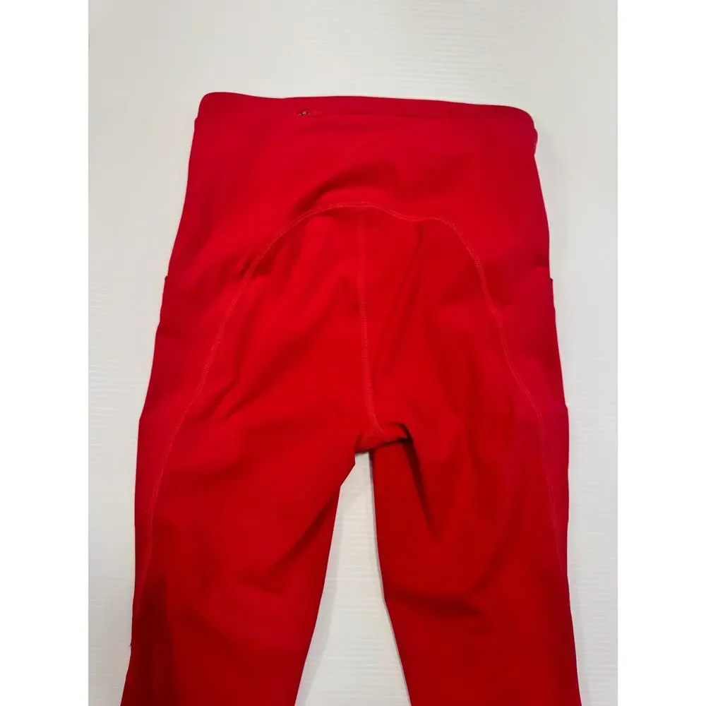 Lululemon Swift Speed High Rise Crop 21" Leggings 2 Dark Red Run Pockets Pilates - Picture 9 of 16